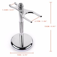 QSHAVE Men uchwyt na golarkę ze stali nierdzewnej pędzel do golenia stojak bezpieczeństwa Razor It uchwyt na golarkę 15cm uchwyt na maszynkę do golenia i szczotka nie w tym 4